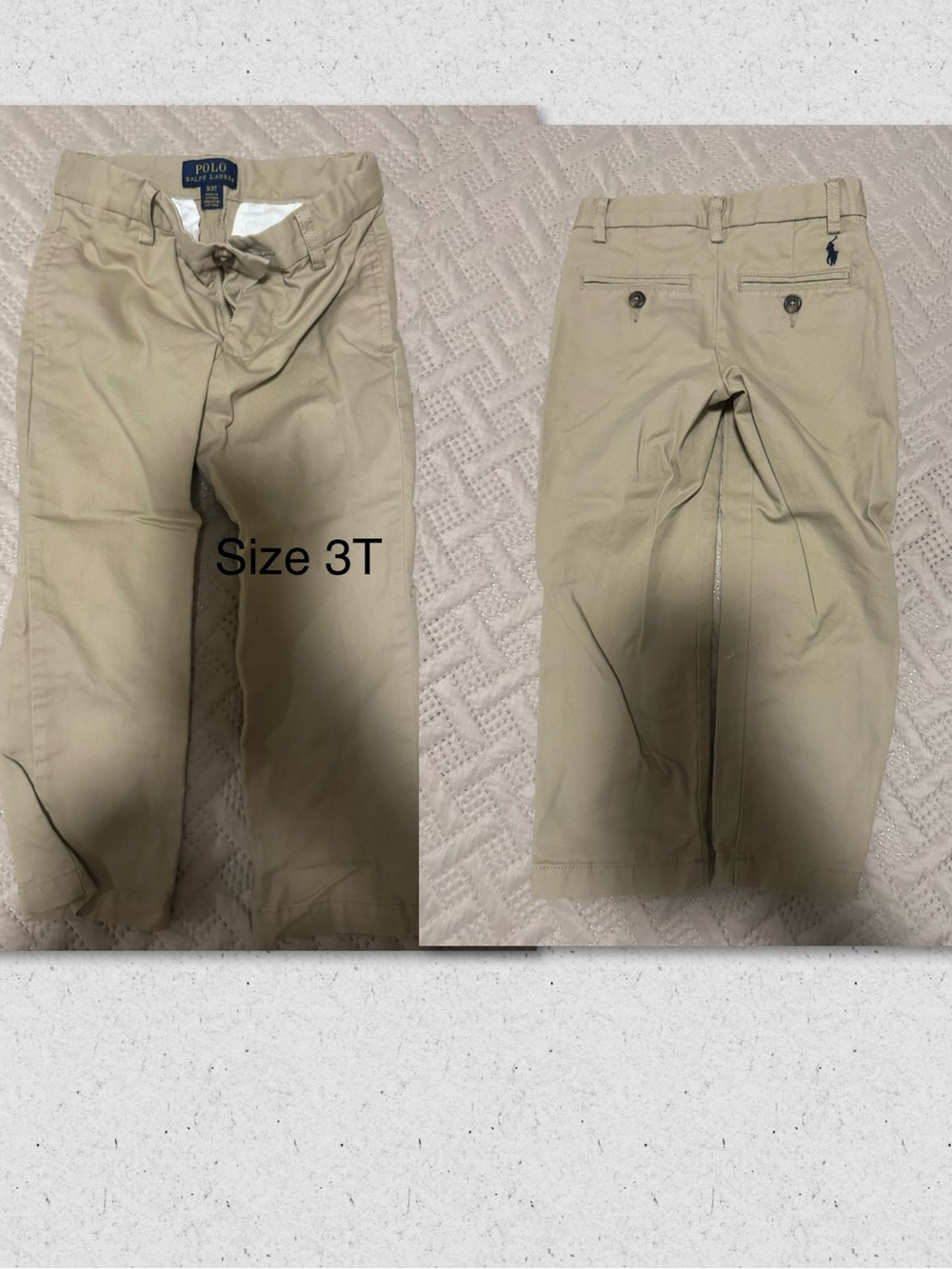 3T Polo by Ralph Lauren Boys' Khaki Pants - Tan